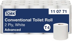 Toiletpapier Tork T4 Advanced 2-laags 400 vel wit 110771