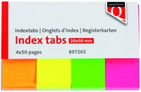 Indextabs Quantore 20x50mm neon 200 stuks