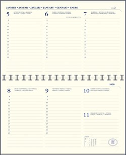 Agendavulling 2026 Ryam Memoplan 7 Compact 7 dagen/2pagina's landscape crème