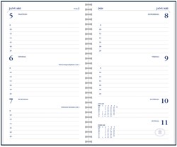 Agendavulling 2026 Ryam Memoplan 7 7dagen/2pagina's wit