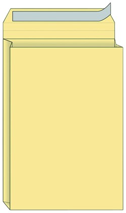 Envelop Quantore monsterzak 229x324x38mm zelfklevend creme 125 stuks