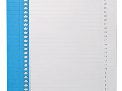 Ruiterstrook Elba Nr 9 157x7mm lateraal blauw 10 stuks