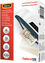 Lamineerhoes Fellowes A6 2x125micron glans 100 stuks