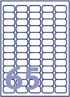 Etiket Avery L7551-25 38.1x21.1mm transparant 1625 stuks-2