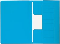Dossiermap Secolor  Mammoet folio 3 kleppen 270gr blauw