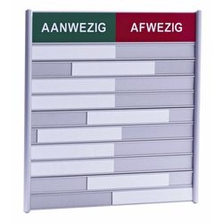 Plan- en presentieborden