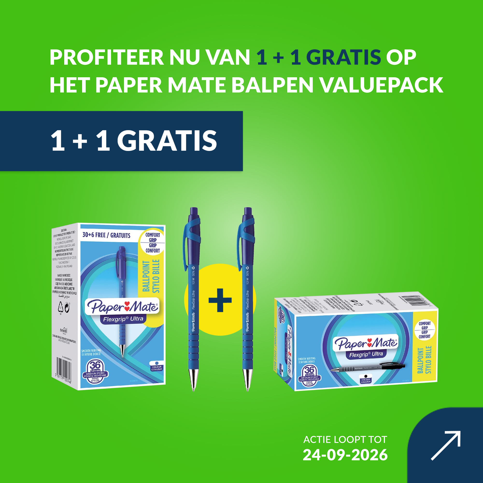 GZ Online - Banner homepagina | BIC 1+1 gratis
