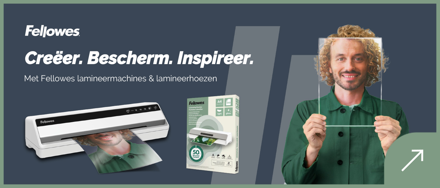 GZ Online - Homepagina Banner 2 | Fellowes Lamineerhoezen