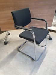 Re-Use stoel HL Bravo chroom, xtreme zwart