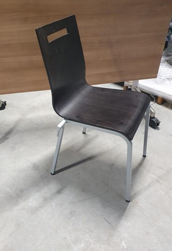 Re-Use stoel HL Oscar HS200 alu, wenge met koppeling