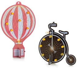 Set met 2 Soldeerkits - Retro Luchtballon & Retro Fiets